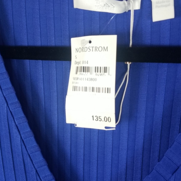 NWT BOSS Hugo Boss Etrica Ribbed Top Size Small - Picture 5 of 8